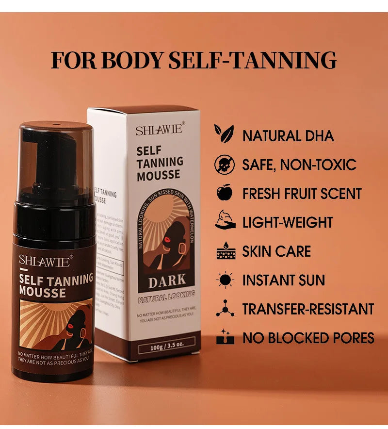 Self-Tanning Mousse – Natural & Even Glow