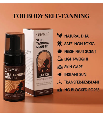 Self-Tanning Mousse – Natural & Even Glow